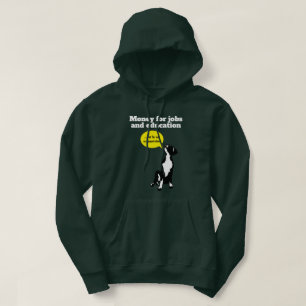 Pengar Jobb & Utbildning Grand Dan-valp Protest Hoodie