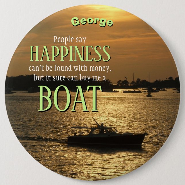 Pengar kan inte köpa en tur-boat på hamnen knapp (Framsida)