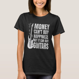 Pengar kan inte köpa lycka, men de kan köpa gitarr t shirt