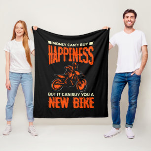 Pengar kan inte köpa lycka, men nya motorcyklar fleecefilt