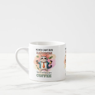 Pengar Kan Inte Köpa Lycka Roligt Kattälskareprese Espressomugg