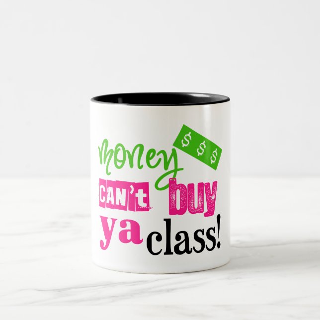 Pengar kan inte köpyaen klassificera Två-Tonad mugg (Center)