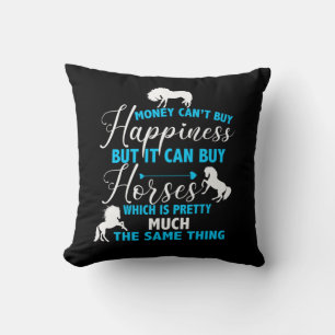 Pengar kan köpa blå hästar kudde
