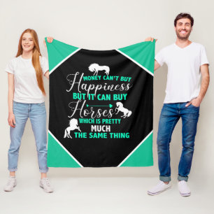 Pengar kan köpa Grönten Horses Mint Fleecefilt