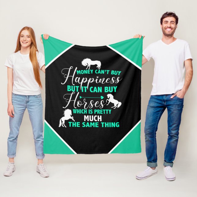 Pengar kan köpa Grönten Horses Mint Fleecefilt (På plats)