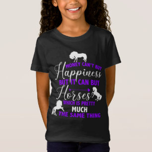 Pengar kan köpa Horses Lila T-Shirt