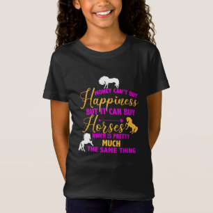 Pengar kan köpa Lila Gult för hästar   T Shirt