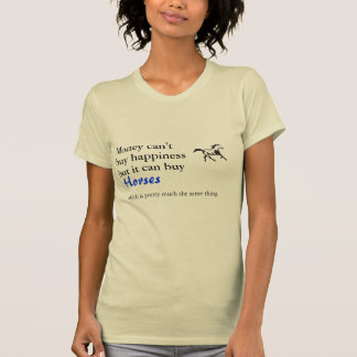 Pengar kan köplyckan, hästt-skjorta t-shirt
