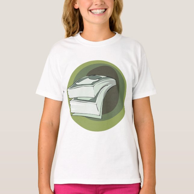 Pengar kontanter gröna sedlar t shirt (Framsida)