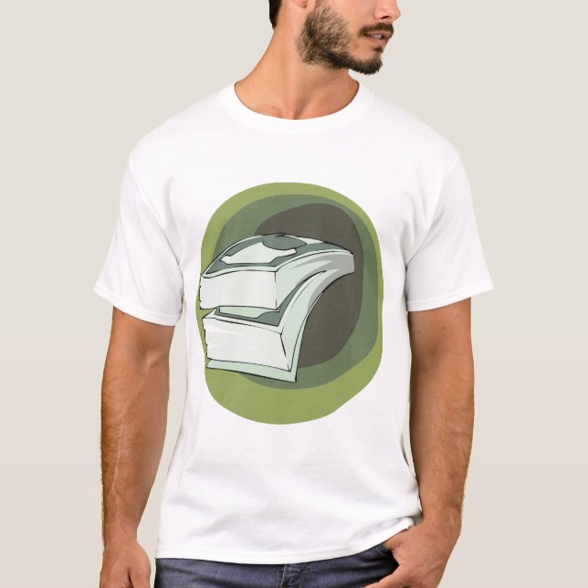 Pengar kontanter gröna sedlar t shirt (Framsida)