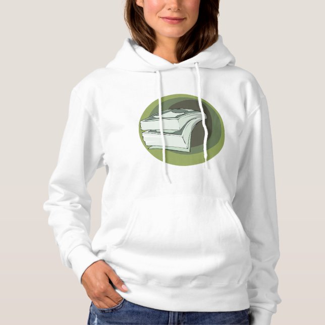 Pengar kontanter gröna sedlar t shirt (Framsida)