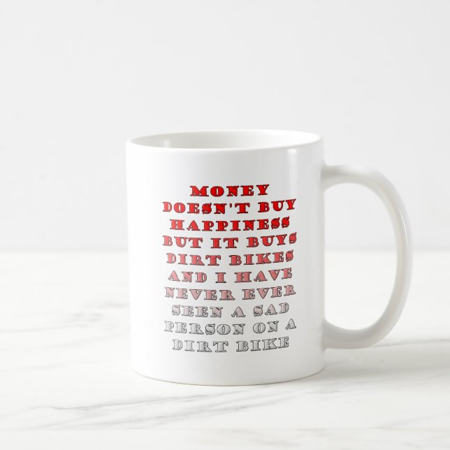 Pengar Köper Dirtbikes Rolig Mugg (Höger)