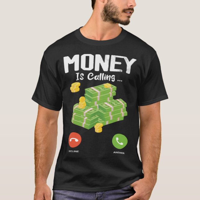 Pengar kräver en av penningkurserna t shirt (Framsida)