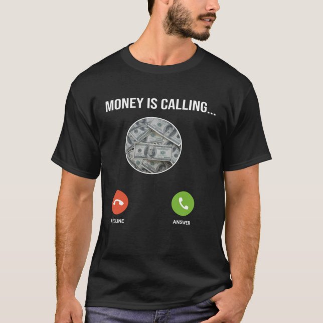 Pengar kräver en av penningkurserna t shirt (Framsida)