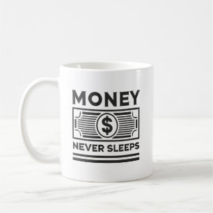 Pengar lyfter aldrig - Hustle, Grind, Success Kaffemugg