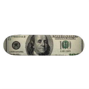 pengar mini skateboard bräda 18,7 cm
