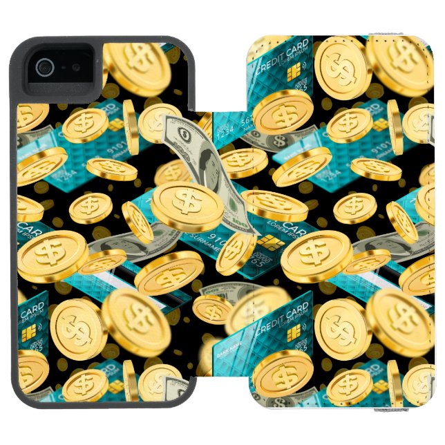 Pengar Mönster 2 Incipio iPhone Wallet Skal (Folio Öppen)