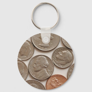 Pengar myntar Keychain Nyckelring