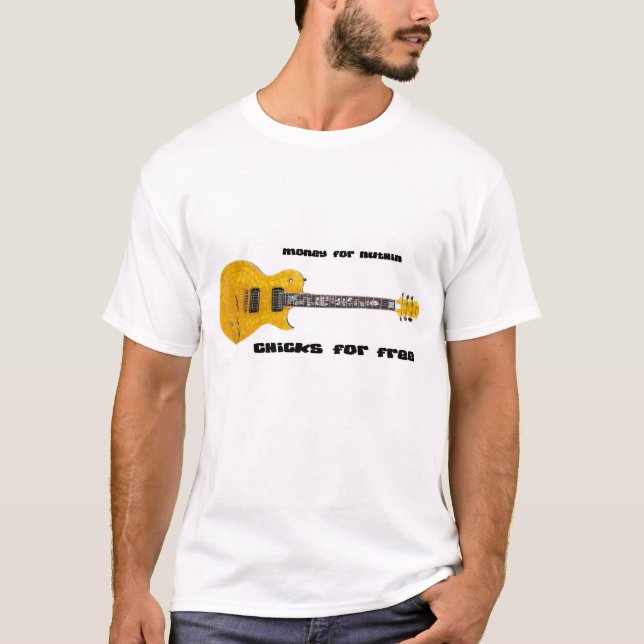 Pengar och chickT-tröja T-shirt (Framsida)