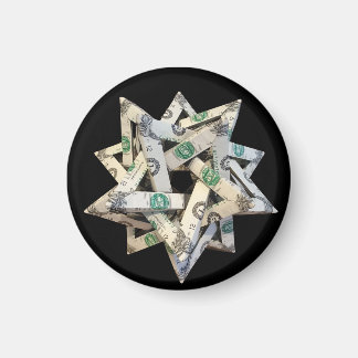 Pengar Origami Fem korsande tetraedrar Magnet