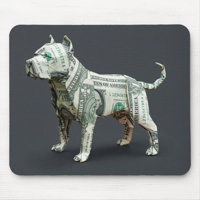 Pengar Origami Pit Bull Musmatta (Framsidan)