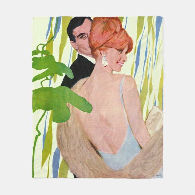 Pengar på hennes sinne fleecefilt (Framsidan)