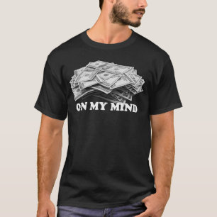 Pengar på mitt varar besvärad - vit t shirt