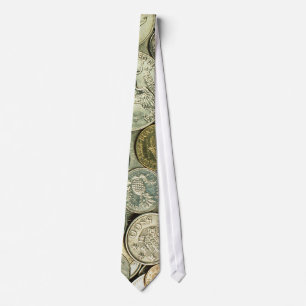 Pengar: Tie för mynt (mönster) Slips