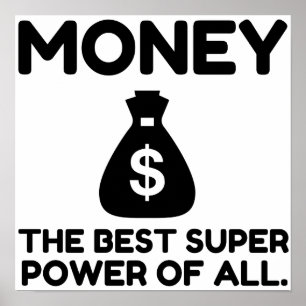 Pengar Toppen Power Poster