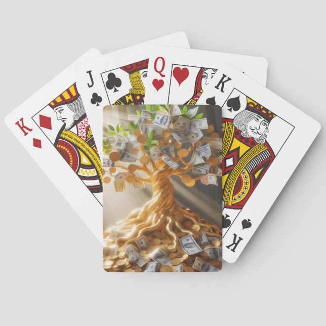 Pengar Träd  Casinokort (Baksidan)
