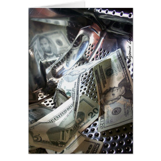 Pengar Tvättar Hälsningskort