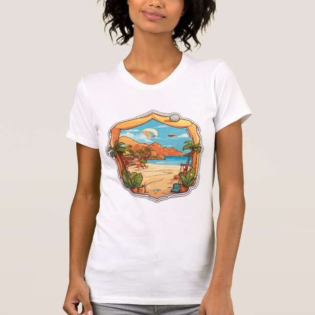 Pengar Vågar: Tropiskt fusionsmedel T Shirt (Framsida)