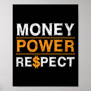 Pengar Wer Respekt Rapälskare Entreprenör Jul Poster