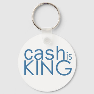 Pengarar är kungen 2,25" rundan Keychain (typ C) Nyckelring