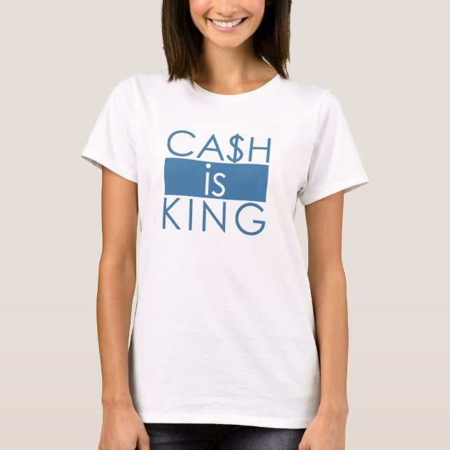 Pengarar är kungen t-shirt (Framsida)