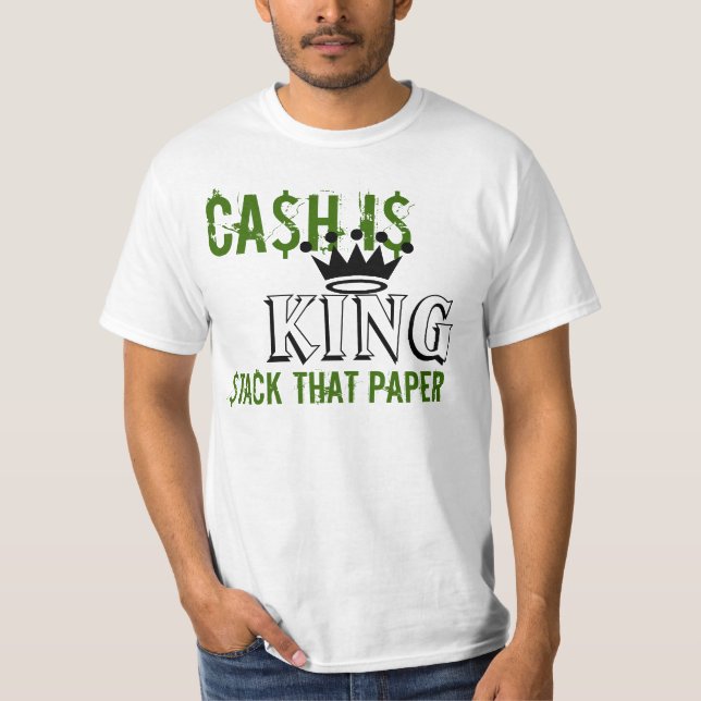 Pengarar är kungen tee shirt (Framsida)