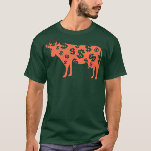 Pengarar Cow-flöde Pengarar T Shirt