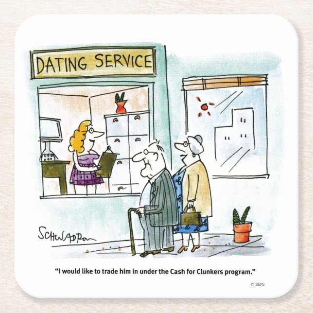 Pengarar för Clunkers Underlägg Papper Kvadrat (Framsidan)