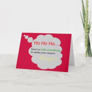 PengarHo Ho Ho julkort Helgkort