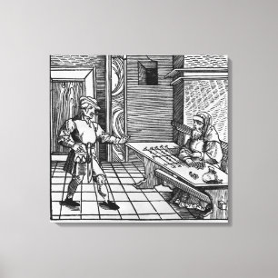 Pengarlångivare, 1531 canvastryck