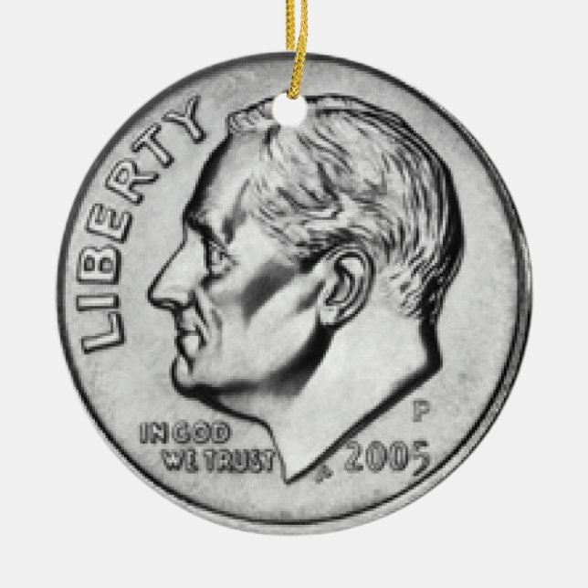 Pengarornament. Julgransprydnad Keramik (Framsidan)