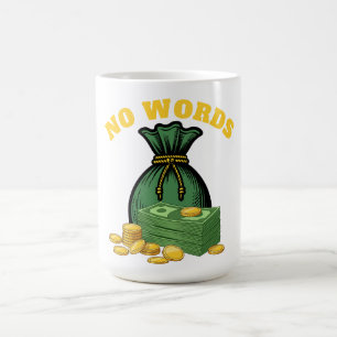 pengaupplägg - pengar ikon- inga ord kaffemugg