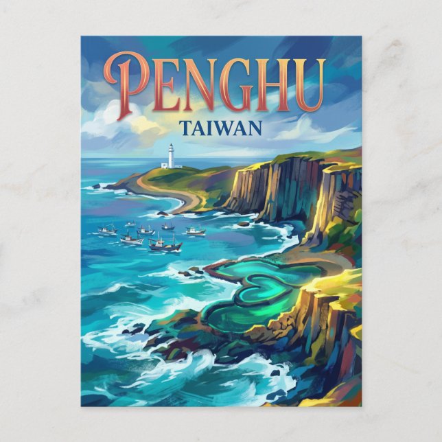 Penghuöarna Taiwan Vykort (Framsida)