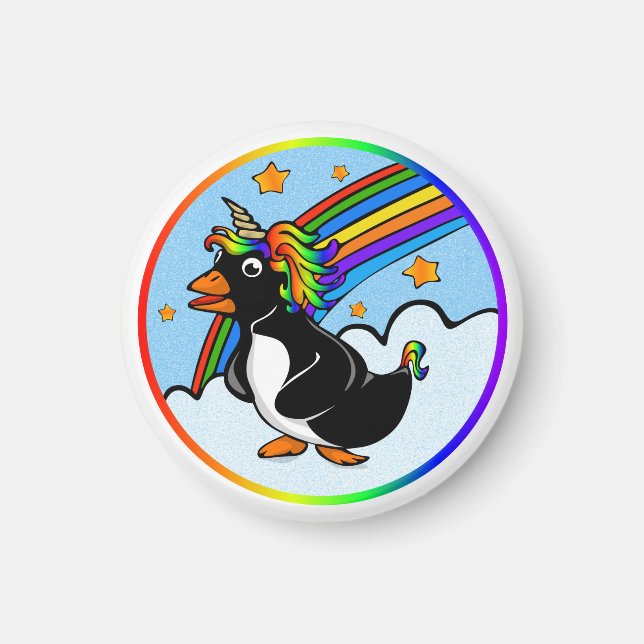 Pengicorn Round Magnet (Framsidan)
