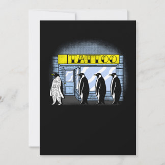 Pengiun-tattogåva Tack Kort