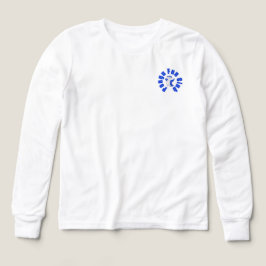 Pengu Lycklig Penguin Roligt Klubb (Blue-W), lång T Shirt