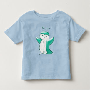 Pengu Lycklig Penguin Småbarn Tshirt T Shirt