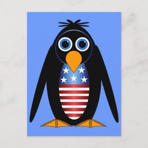 penguin 4 juli vykort