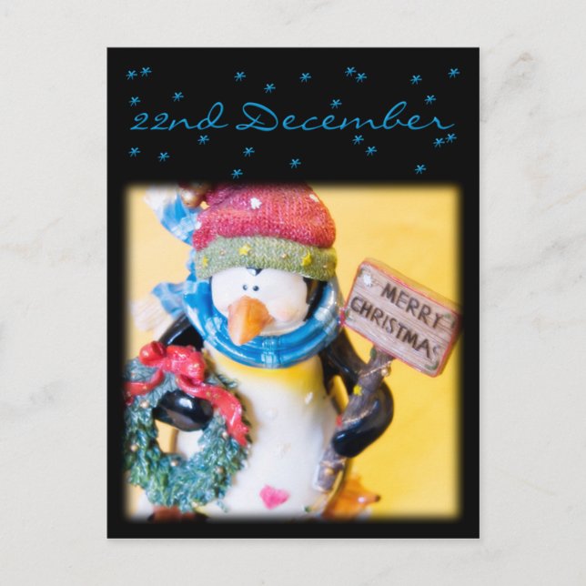 Penguin ・ Advent Calendar-vykort Vykort (Framsida)