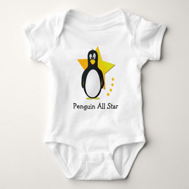 Penguin All Star Baby Tee (Framsida)
